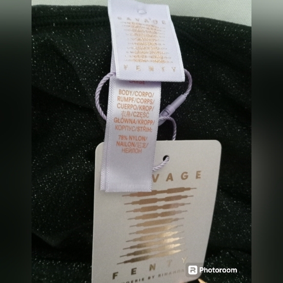 Savage X Fenty Women's Black Full Zip Lounge Jumpsuit with Hood Size Large - Picture 5 of 5